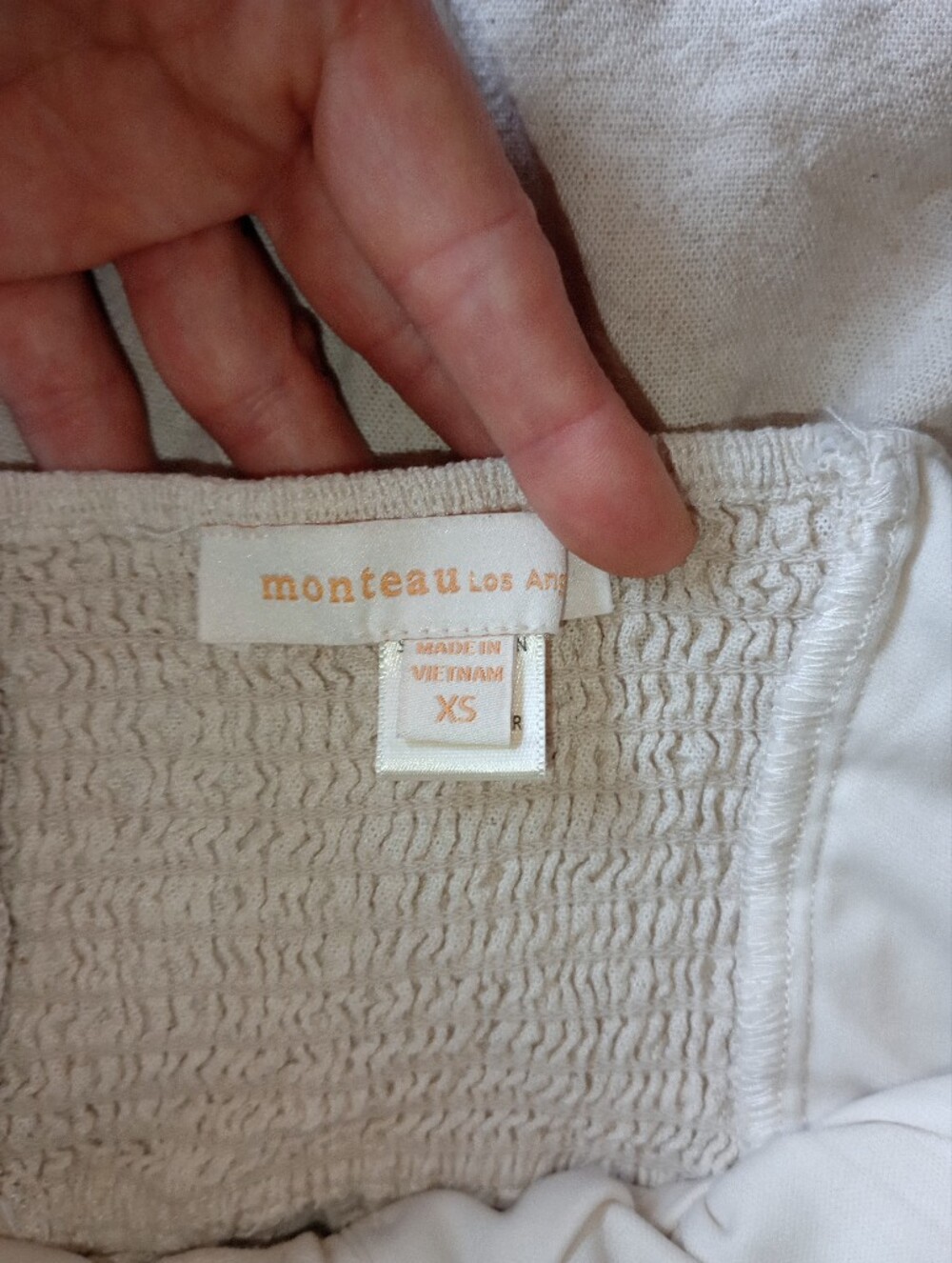 Monteau Linen Blend Button Front Midi Dress - Picture 6 of 7
